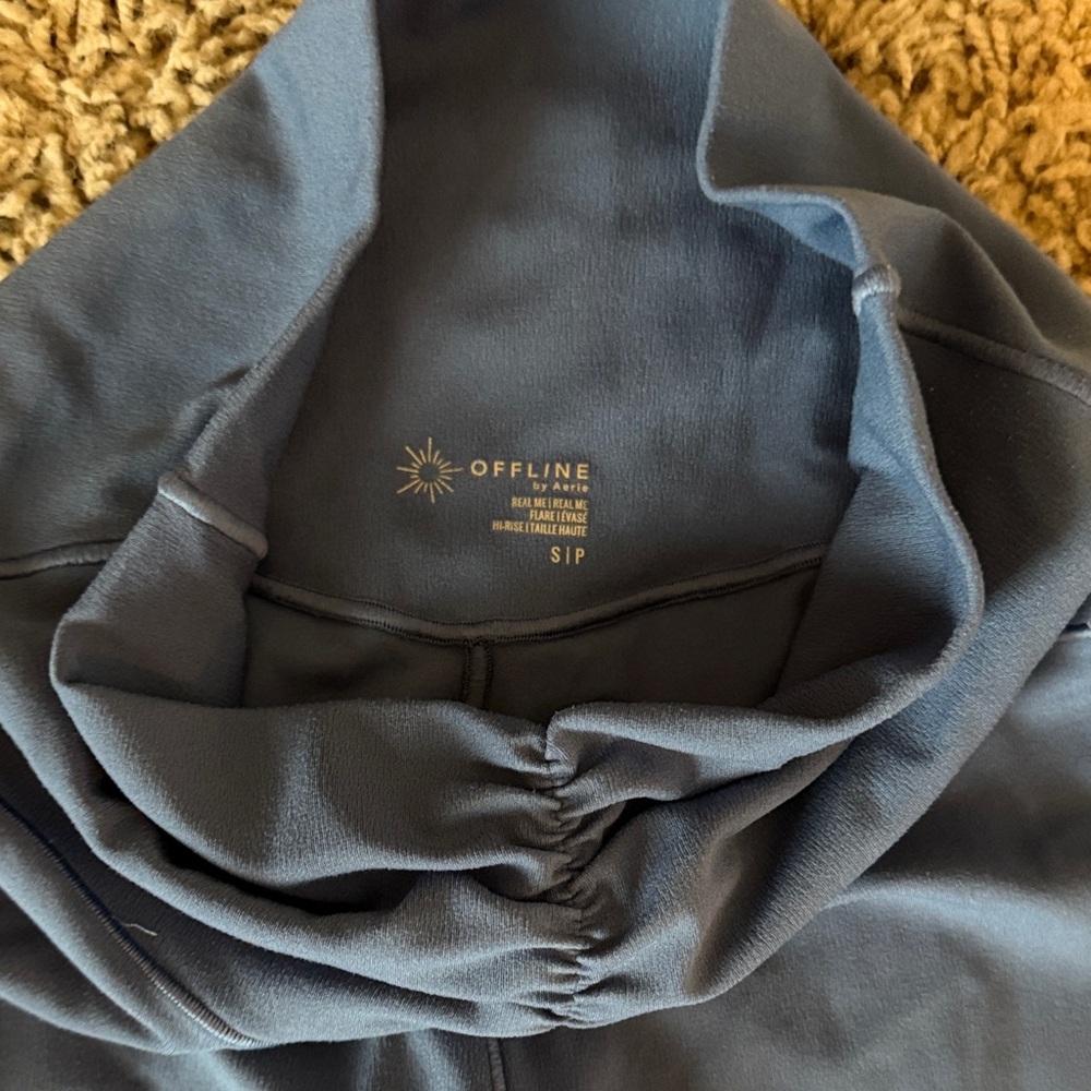 Aerie Blue Flare Leggings - Picture 3 of 5